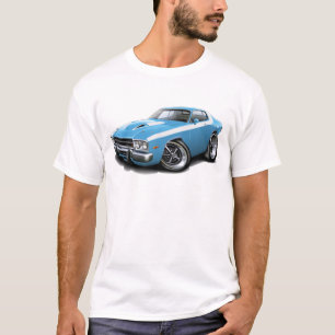 T-shirt Lt 1973-74 de Roadrunner Bleu-Blanc Car