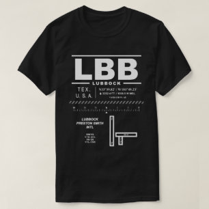T-shirt Lubbock Preston Smith International Airport LBB