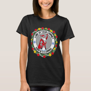 T-shirt Lube up Your Chimney Père Noël Venant Rude Christm