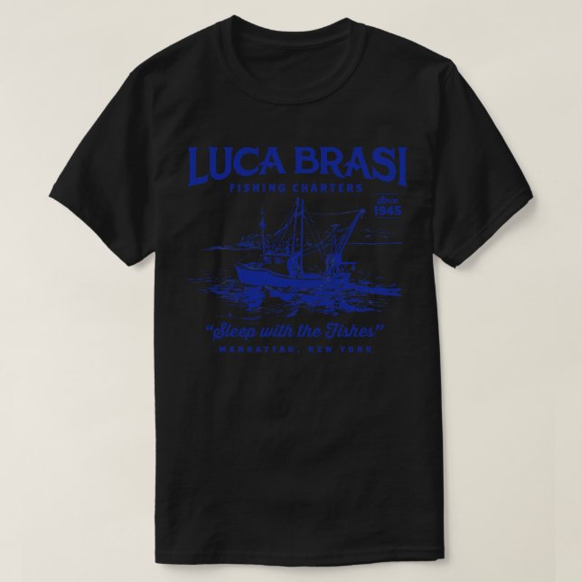 T-shirt Luca Brasi Charters de pêche (Design devant)
