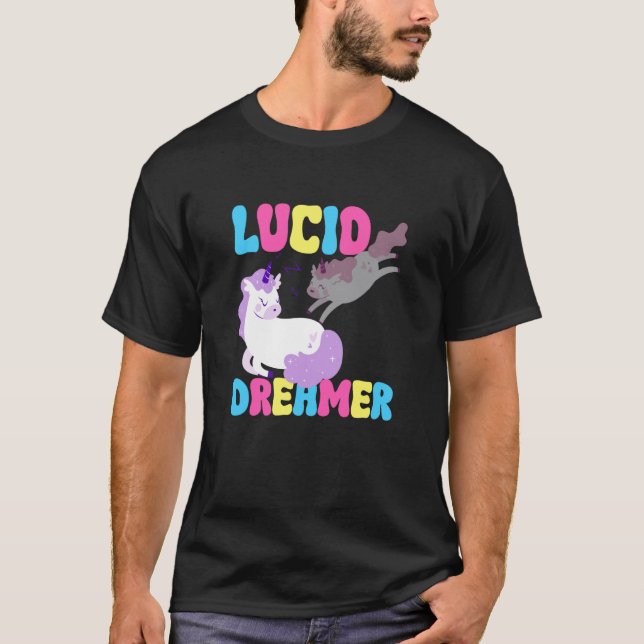 T-shirt Lucid Dreamer Unicorn Spiritual Lucid Dream Dreami (Devant)