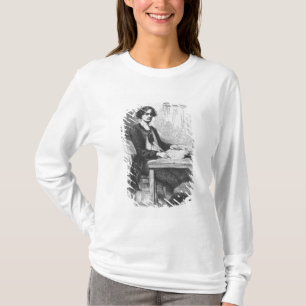 T-shirt Lucien de Rubempre écrivant une lettre