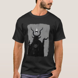 T-shirt Lucifer Porteur Léger Satanic Occult Baphomet Chèv