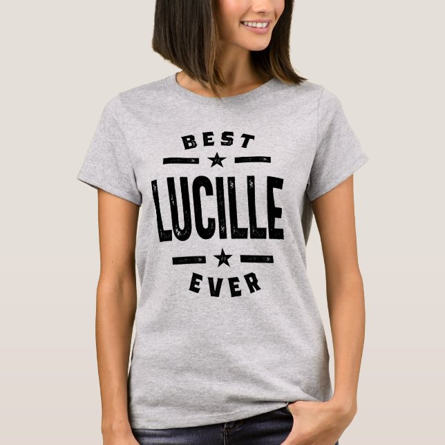 T-shirt Lucille Nom personnalisé Anniversaire Cadeau (Devant)