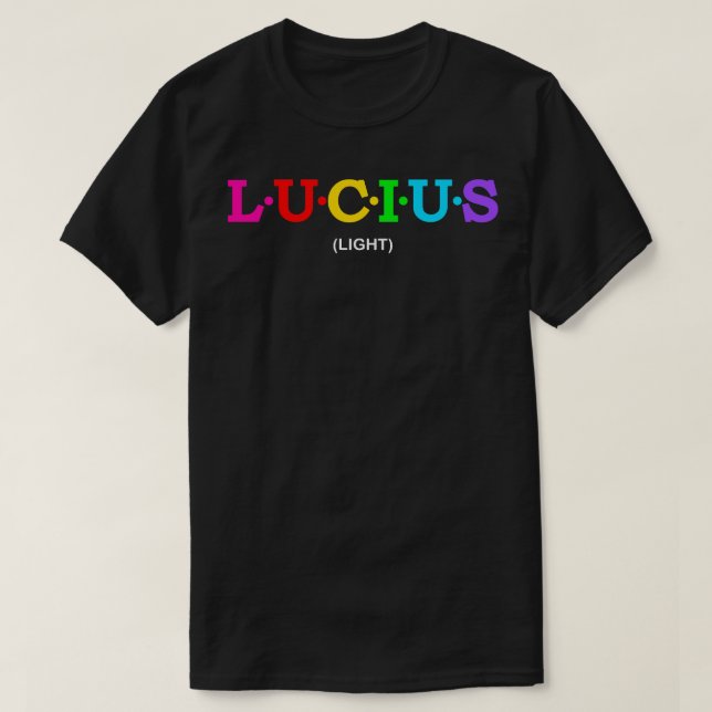 T-shirt Lucius Lumière 1 (Design devant)