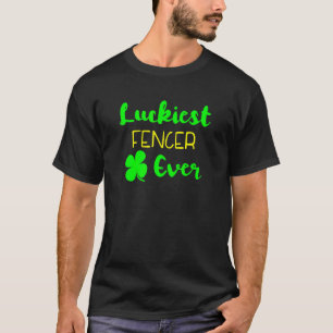 T-shirt Luckiest Fencer jamais Jour de la Saint Patrick cl