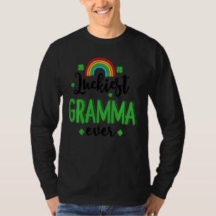 T-shirt Luckiest Gramma jamais St Patrick S Day Rainbow Cl