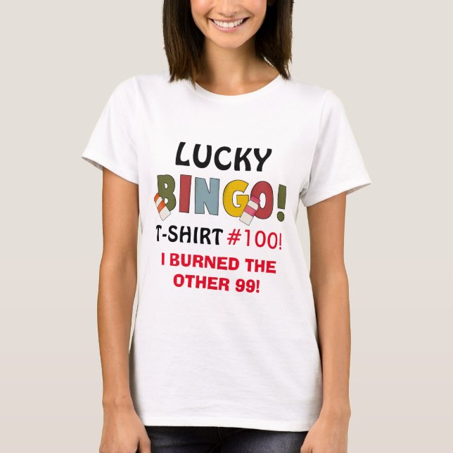 T-shirt Lucky Bingo cent (Devant)