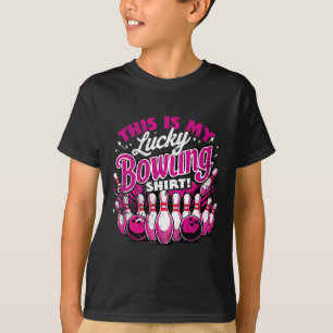T-shirt Lucky Bowling Shirt Ne Pas Laver Citation Drôle Po