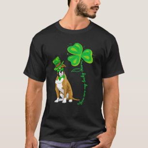 T-shirt Lucky Charm Boxer Chien Jour de la Saint Patrick