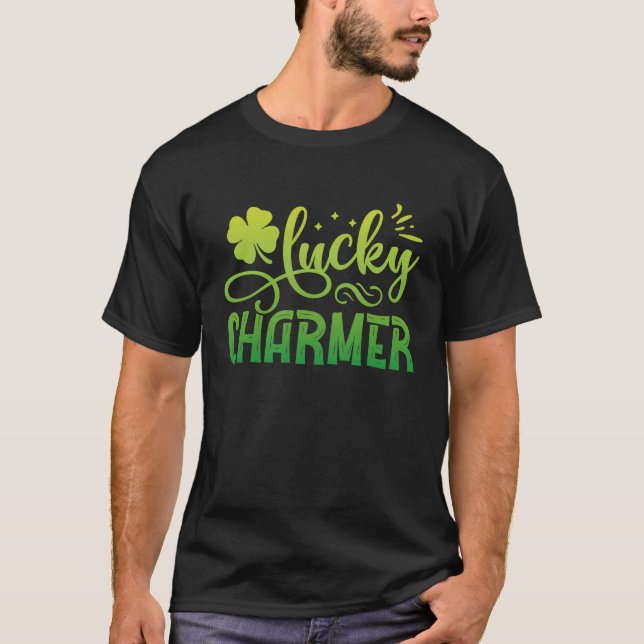 T-shirt Lucky Charmer Funny St Patrick's Day Lucky Charms (Devant)