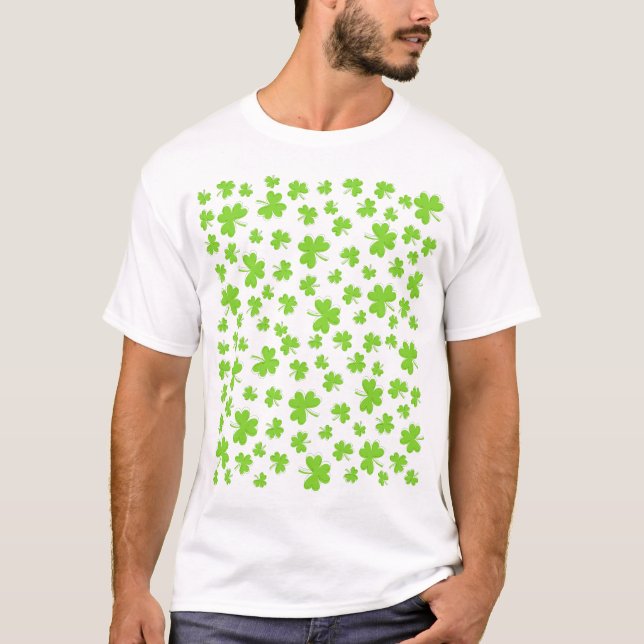 T-shirt Lucky Clover Shamrock (Devant)