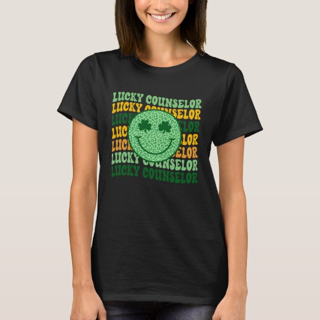 T-shirt Lucky Counselor St Patrick s Day School Counselor  (Devant)