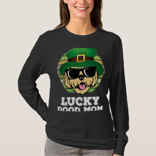 T-shirt Lucky Dood Maman Cute Dood Retro Sunset St patrick