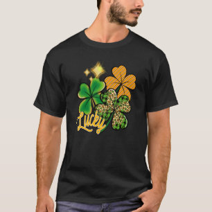 T-shirt Lucky Green Irish Plaid Shamrock St Patrick's Day