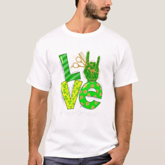T-shirt Lucky Hair Dresser Shamrock