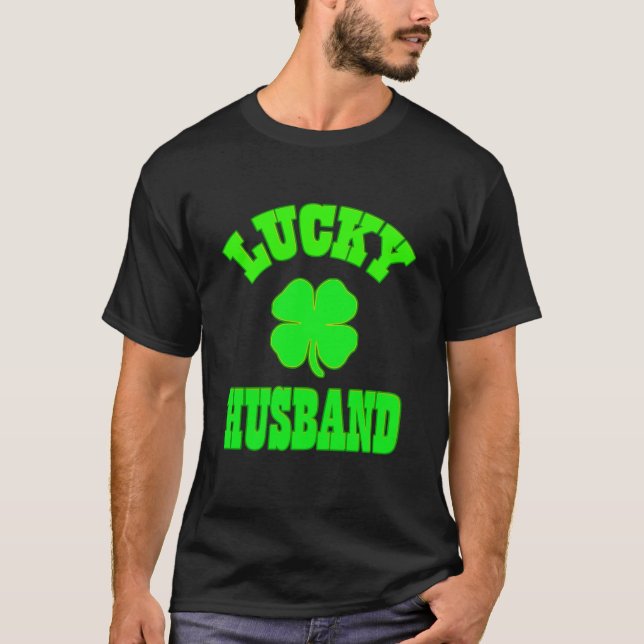 T-shirt Lucky Husband (Devant)