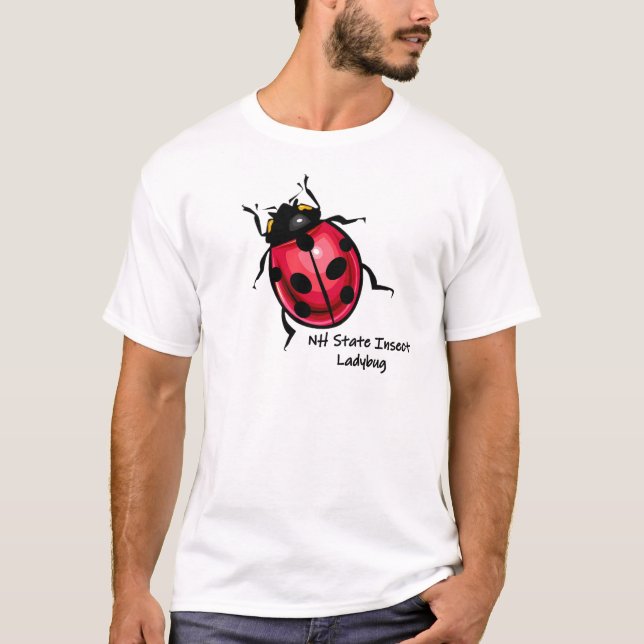 T-shirt Lucky Ladybug New Hampshire State Insect (Devant)