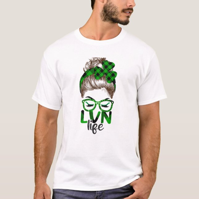 T-shirt Lucky Lvn Jour de la Saint Patrick irlandais Shamr (Devant)