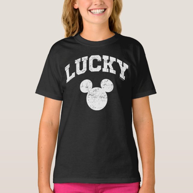 T-shirt Lucky Mickey Mouse | Saint Patrick's Day (Devant)