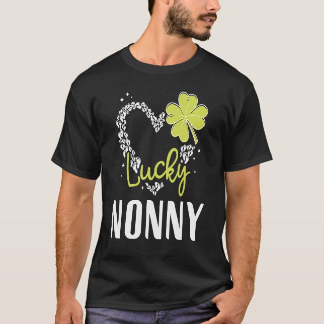 T-shirt Lucky Nonny  St Patricks Day  womens (Devant)