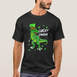 T-shirt Lucky Saurus Funny Dinosaur Saints Patricks Jour