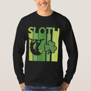 T-shirt Lucky Sloth St Patrick S Day Irlandais Vintage Ret