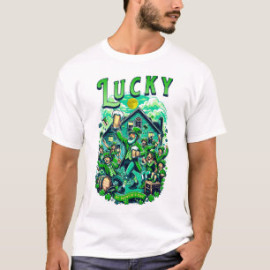 T-shirt Lucky St Patrick's Day Bière Boire Pub Party
