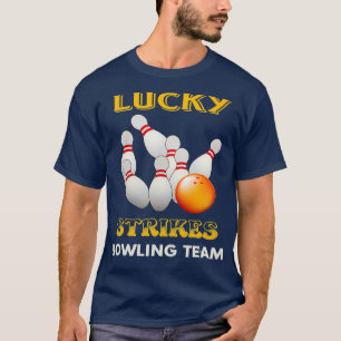 T-shirt Lucky Strikes Bowling Team Retro Youth T