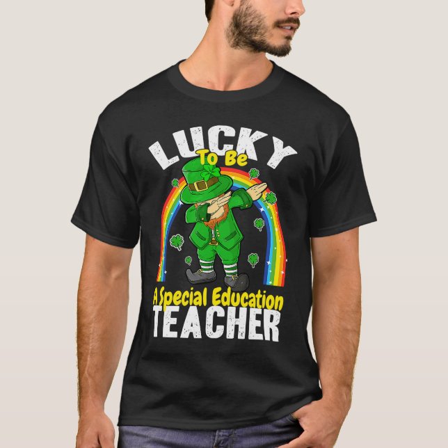 T-shirt Lucky to be a Special Education Teacher St Patrick (Devant)