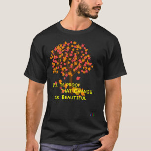 T-shirt Lucmarty Fall est la preuve Feuilles d'érable Citr