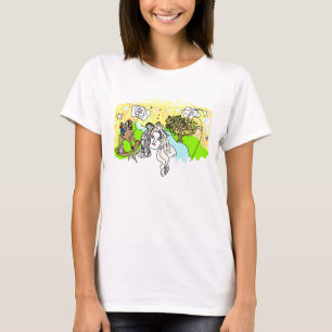 T-shirt Lucy dans le ciel avec des yeux de diamants