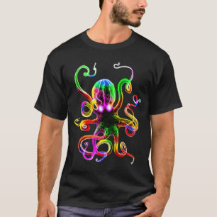 T-shirt Lueur de Kraken d'arc-en-ciel