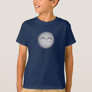 T-shirt Lueur souriante de la Lune de dessin animé