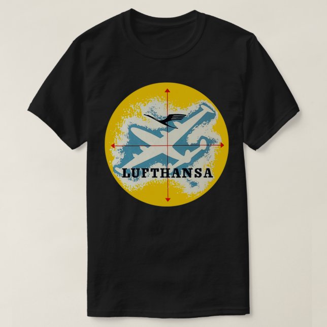 T-shirt Lufthansa À Tous Les Points (Design devant)