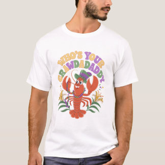 T-shirt Lui Déchirer Votre Crawdaddy Crawfish Jester perle
