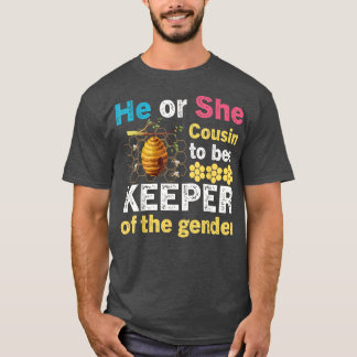 T-shirt Lui ou elle Cousin To Bee Keeper de la révélation 