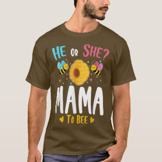 T-shirt Lui ou elle maman à être Genre Reveillez Baby show