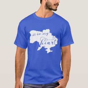 T-shirt L'Ukraine Est Dans Mon Coeur, Carte
