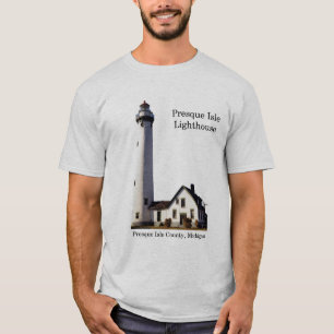 T-shirt Lumière de chemise du phare Presque Isle