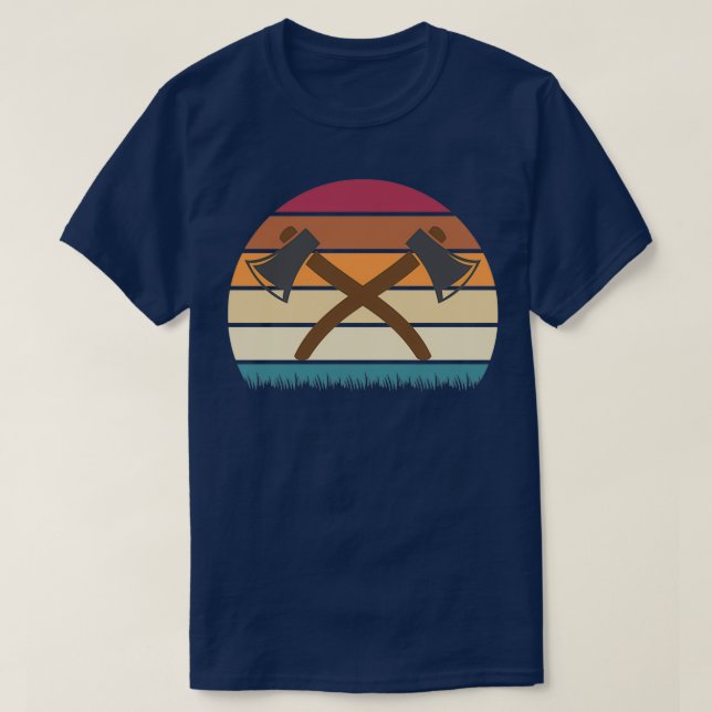 T-shirt Lumière de coucher de soleil rétro (Design devant)