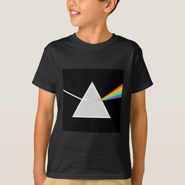 T-shirt Lumière de dispersion de prisme dans ROYGBIV (Devant)