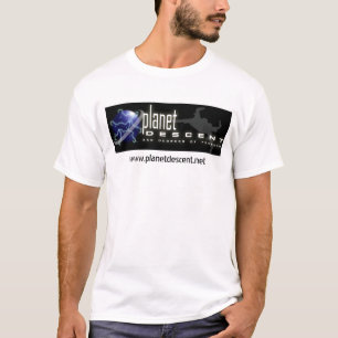 T-shirt Lumière de la bannière T de descente de planète