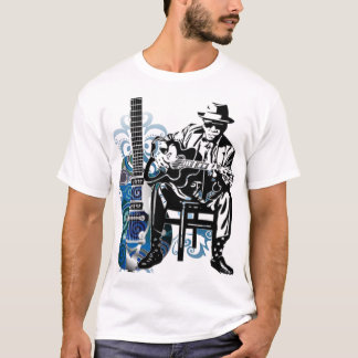 T-shirt lumière de tee - shirt de musique de guitare de