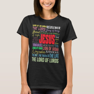T-shirt Lumière Du Monde Jésus Le Seigneur Rédempteur