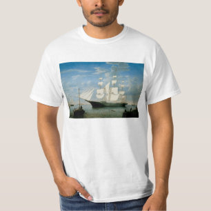 T-shirt Lumière étoile dans le port de Boston