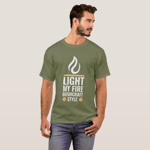 T-shirt Lumière Mon Style De Batterie De Feu