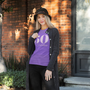 T-shirt Lumière Purple Numéro 50 & Fabuleux
