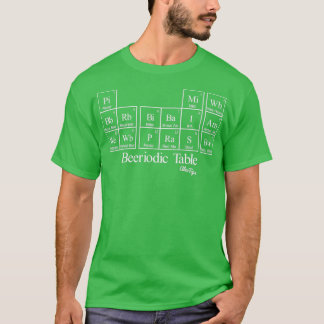T-shirt Lumière tableau périodique T