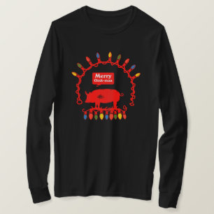 T-shirt Lumières de corde Joyeuses Oink Mas